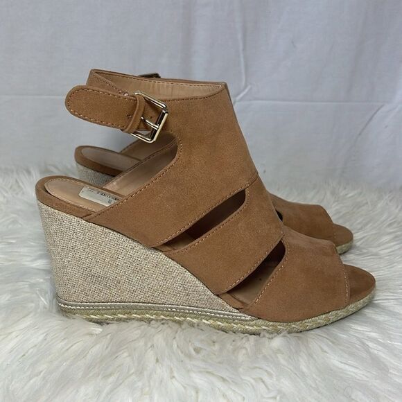 Apt. 9 Kohl's Brown Business Wedge Dress Sandals Sz 9.5 - Picture 5 of 7